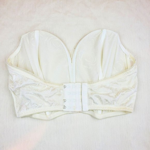 Warner's White Lace Strapless Bullet Bra - Picture 7 of 9